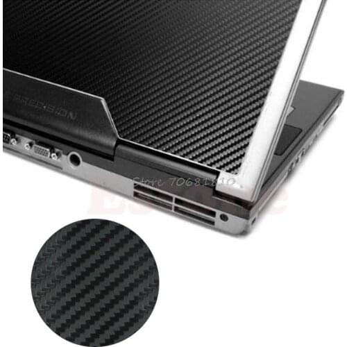 3D Carbon Fibre Skin Cover Decal Wrap Sticker Case For 17" Laptop Notebook PC