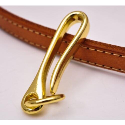 5PC 50MM Quality Bling Gold Car KeyChain Keyring Fob Belt U Hook Loop Jeans Wallet Chain Accessories Fish Hook SET