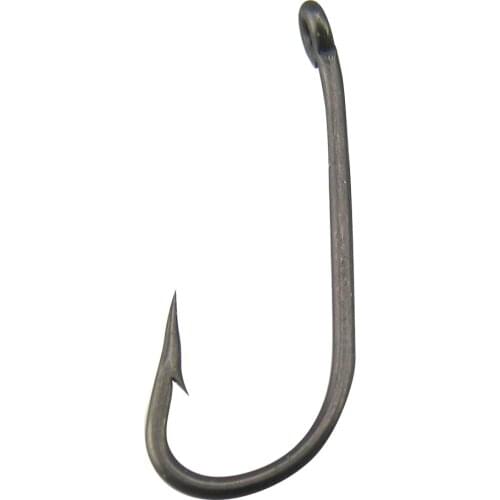 50PCS D-Rig Hook Matt Black Coated - Micro Barbed - Chemically Sharpened - PTFE Coated FOR CARP FISHINGS