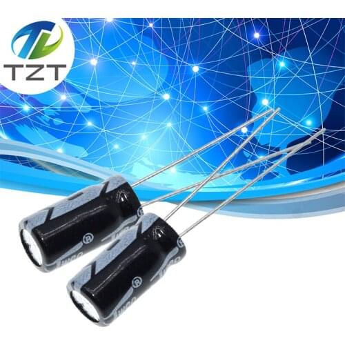 50PCS Higt quality 35V 100UF 6*12mm 100UF 35V 6.3*12 Electrolytic capacitor