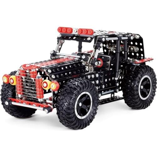 536Pcs 3D Mechanical Off-road Vehicle Puzzle Model Kit Metal Assembly Toy model building kits for kids educational toys