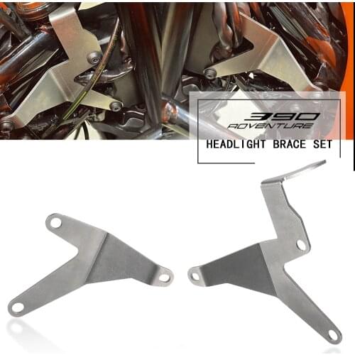390ADVENTURE Motorcycle Headlight reinforcement bracket Neck Brace Set For 390 ADV 390 Adventure R S 2019 2020 2021 Accessories