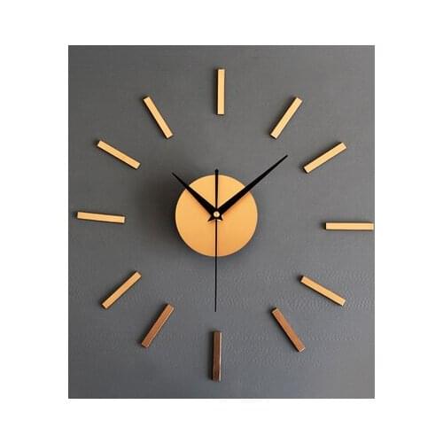 DIY Silent Wall Wall Hanging Clock Creative Three-dimensional Combination Clock Self-stick Clock Simple Living Room Wall Clock