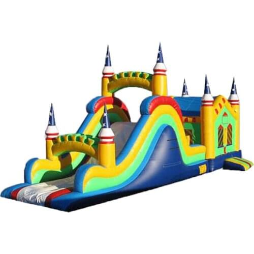 Large PVC customized inflatable slide for kids and adults/inflatable water slide with pool outdoor playground