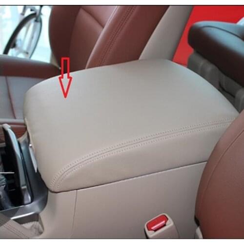 Microfibre Leather Center Armrest Case Cover For Toyota Land Cruiser 100 Lc100 central armrest box Cover