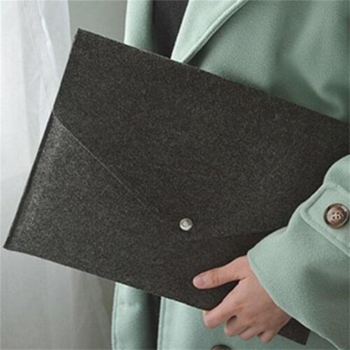 File Holders Briefcase Document Bag Paper File Holder Handbag Button Closure Pouch