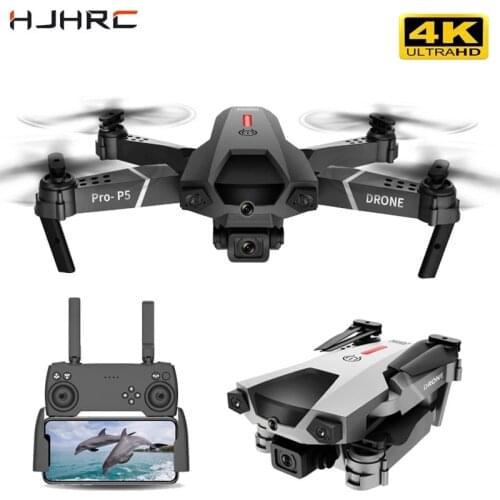 HJHRC 2021 new P5 drone 4K dual camera professional aerial photography infrared obstacle avoidance quadcopter RC helicopter toy