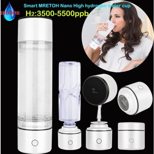 Nano High Rich Hydrogen Generator Smart MRETOH Water Bottle/Cup Super Antioxidants Ionizer Improve Immunity Anti Aging Products
