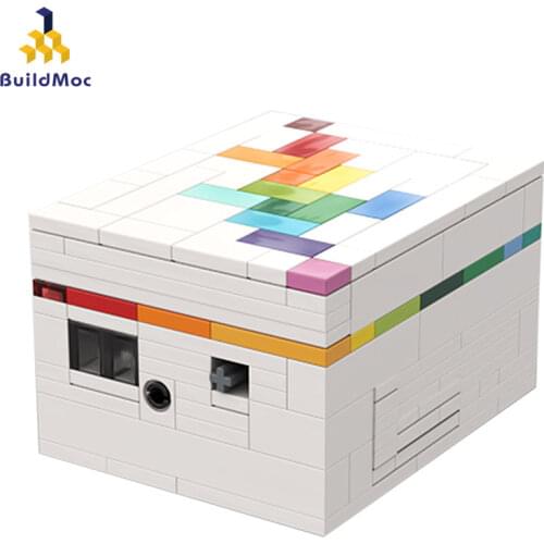 MOC City Bricks Rainbow Road A puzzle box Building Blocks Model Jewlery Box Gem Precious Stone Treasure Toy for Kids Gift 233PCS