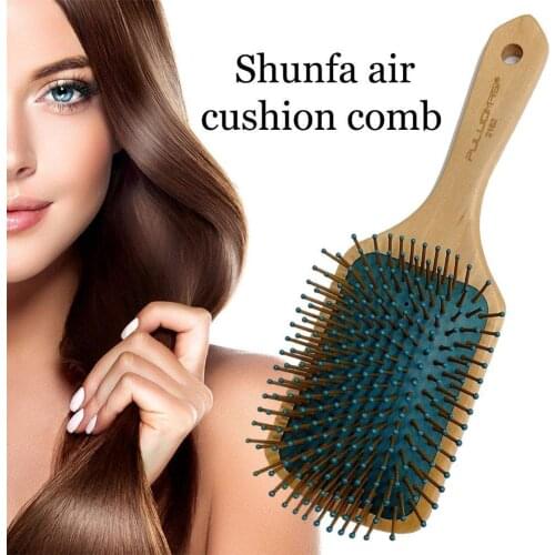 Hemu Slab Comb Household Medium Wooden Massage Head Meridian Airbag Large Board Comb Massage Scalps Anti-knot Air Cushion Comb
