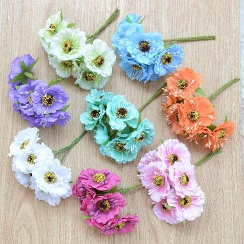 Artificial flowers new hot Korean fake flower silk flower simulation flower DIY garland material cherry bouquet decorative flowe