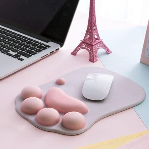 Cute Cat Paw Mouse Pad Nonslip Silicone Mice Mat PC Computer Wrist Rest Support Dropshipping