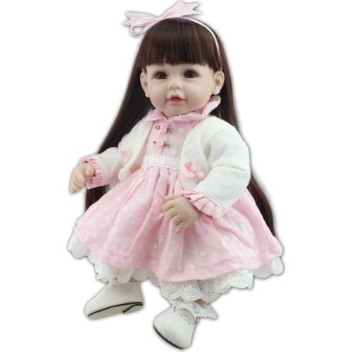 Reborn doll 52 cm clothes Wholesale Cute naked Lifelike Soft Silicone 20'' Baby Dolls True to Life Girl Babies Toy Kids Gifts