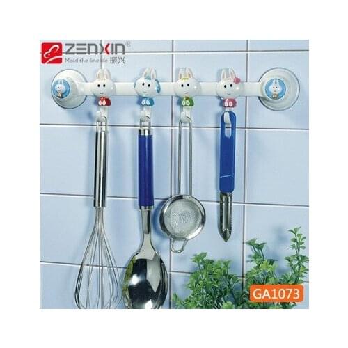 Hot Suction wall four linked hook high quality 2pcs/lot 34*7*3.5CM free shipping