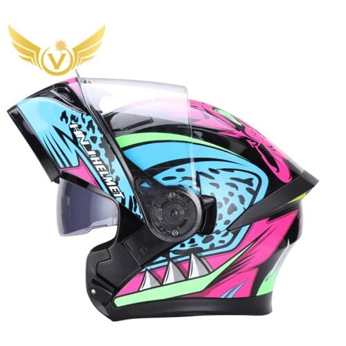 Motorcycle Helmets High Quality Flip Up Helmet Abs Full Face Motorcycle Helmets Racing Helmet Dot Approved