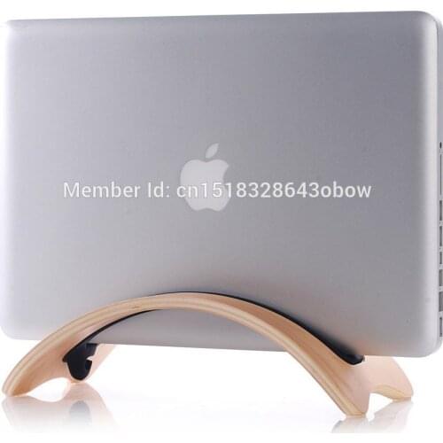 Handcraft Birch Walnut Wooden Dock Laptop Cooling Cooler Stand Display Holder Bracket Case For MacBook Air Macbook Pro