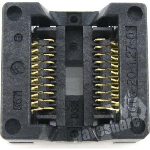 SOP20 SO20 SOIC20 OTS-20-1.27-01 Enplas IC Test & Burn-in Socket Programmer Adapter 5.4mm Width 1.27mm Pitch