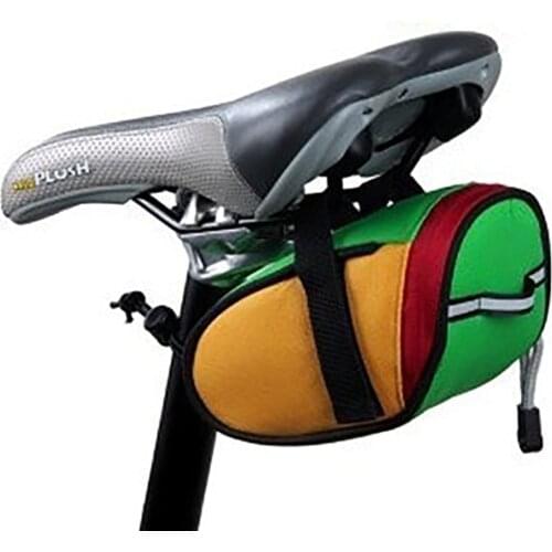 Sport Bicycle Saddle Bag Reflective Web Waterproof Storage Saddle Bag Seat Cycling Tail Rear Pouch Bag Saddle
