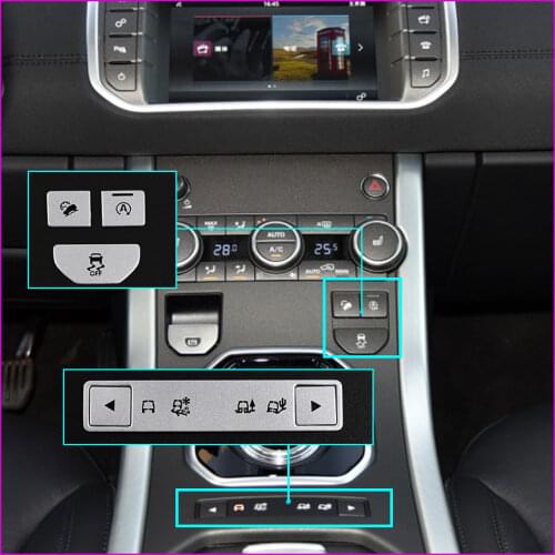 For Range Rover Evoque Air Conditioning Button Sticker Switch Button Repair Sticker Replacement Control Sticker New Repair Faded