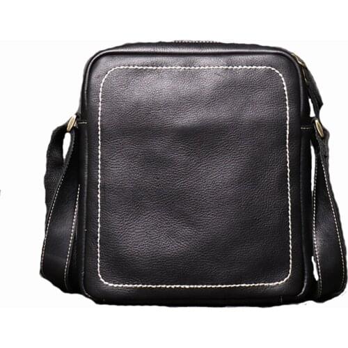 100% Top Genuine Leather TIGERTOWN Brand Cowhide Business Messenger Bag Men Portable Laptop Casual Purse Shoulder Casual Bags