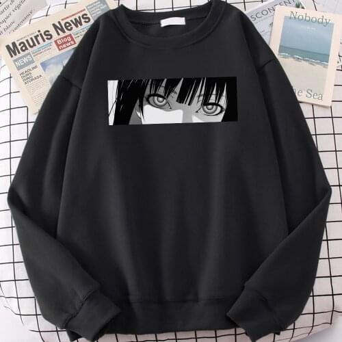Kakegurui Japan Style Anime Girl Eyes Men Sweatshirt Hoodies 2020 Autumn Winter Hip Hop Casual Loose Hip Hop Fashoin Pullover
