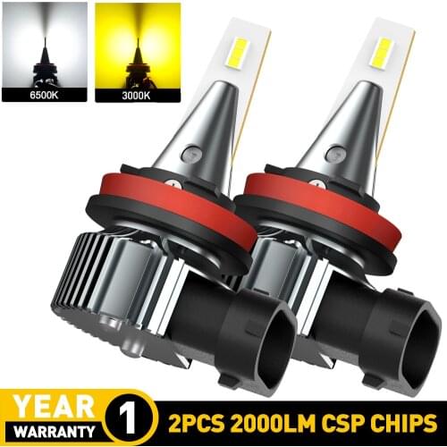 2Pcs 9006 HB4 LED Canbus for Volkswagen 9005 HB3 H8 H11 H10 H16 LED Bulb CSP Car Fog Lights DRL H27 881 880 PSX24W LED Auto Lamp