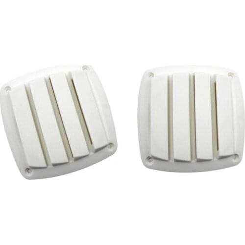 2x Plastic Boat Hose Intake Vent Ventilation Cover for Boat White 4 Inch