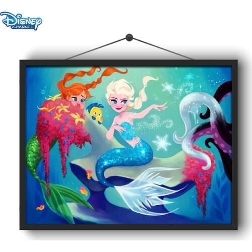 Disney 5D DIY Diamond Painting Q Version of Each Movie Classic Scene Round Diamond Embroidery Exquisite Home Decoration Artifact