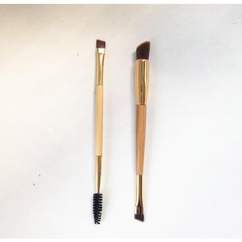 BD TT-SERIES double-ended eye brow brush & brow powder brush - Quality Bamboo Makeup Brushes