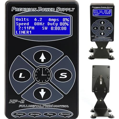 Tattoo Power Supply Hurricane HP-2 Intelligent Digital LCD Bronc Power Timing Function Liner Dual Mode Input Tattoo Makeup Set