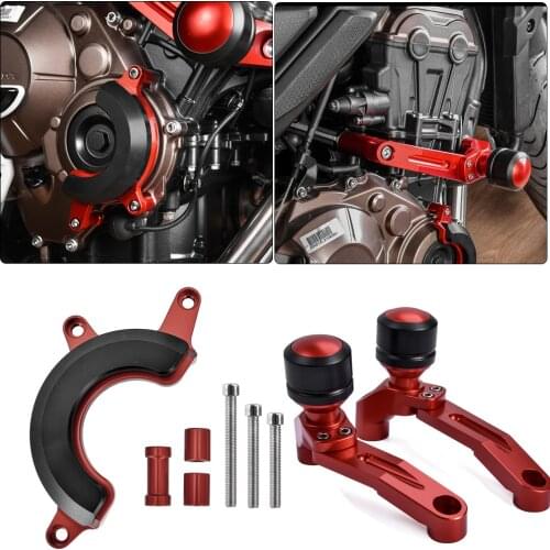 Motorcycle Side Engine Guard& Frame Body Slider Stator Cylinder Cover Crash Pad for Honda CB650R 2019 2020 Accessories