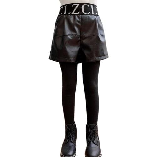 Pants For Girls Solid Color Skirt Pants Girl 2021 Winter Trousers For Children Spring Autumn Kids Clothes 6 8 10 12 14