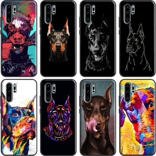 Animals Doberman dog Case For Huawei P Smart 2019 Z Nova 5T P40 P20 P30 Pro Mate 20 Lite Honor 10i 8X 9X Cover
