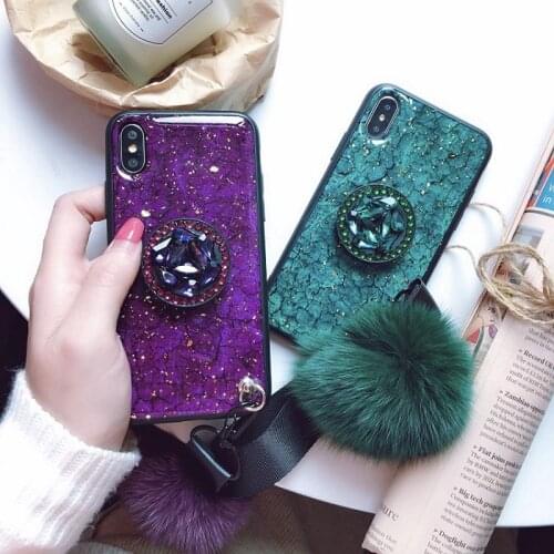 Luxury Gold Foil Glitter Phone Case For iPhone 11 Pro X XS Max XR Marble Soft TPU Cover For iPhone 7 8 6 6S Plus Cute Funda