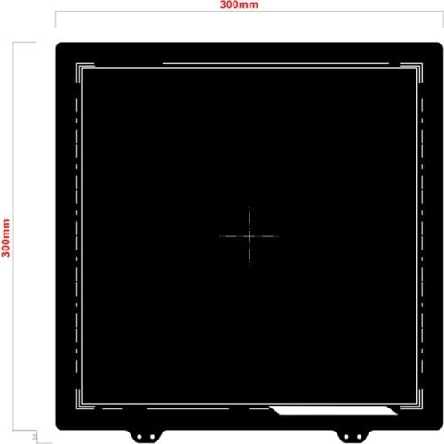 3D Printer Double-sided Textured PEI Powder Coated Removal Spring Steel Sheet PEI Build Plate for Creality CR-10/S 3D Printer