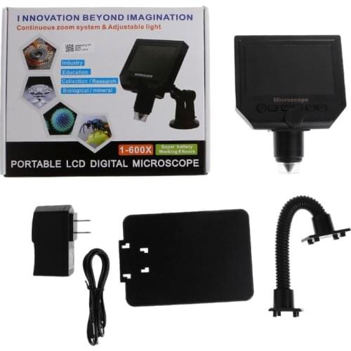 G600+ Upgrade HD 3.6MP Digital Microscope 4.3" LCD Microscopes Magnifier Camera