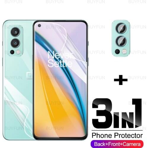 3in1 Hydrogel Film For OnePlus Nord 2 5G Front + Back Screen Protector Camera Film for oneplus nord2 one plus nord 2 5g 6.43