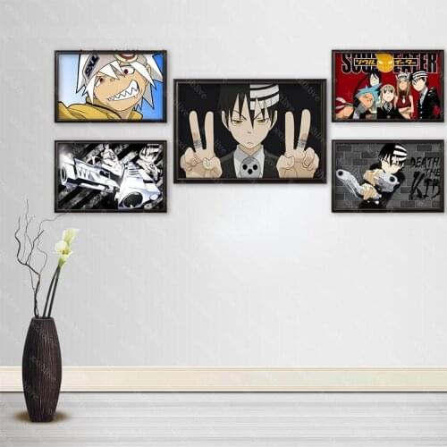 Canvas Painting Japanese Anime Wall Art Soul Eater Posters And Prints Wall Pictures For Room Decoration Home Decor Customizable