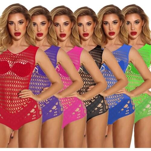 New Arrivals European Style Women Sexy Lingerie Set Lace Openwork Bodysuit Lingerie Suspenders See-through Dress Costumes