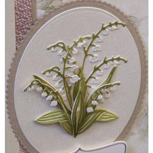 Lily of the Valley Metal Cutting Dies For DIY Scrapbooking Embossing Paper Cards Making Decorative Crafts New 2019 Flower Dies