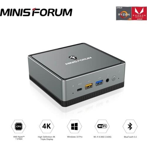 MINISFORUM UM250 Mini PC BOX 16GB 512GB AMD Ryzen 5 PRO 2500U 4 Cores WIFI 6 BT5.1 Windows 10 Pro Computer PC PK Beelink GTR