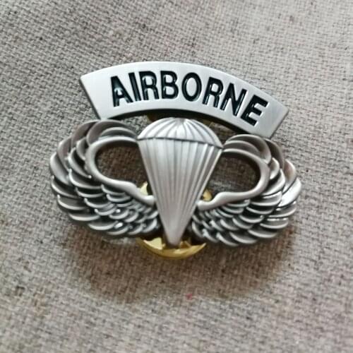 Newest AIRBORNE PINS BROOCHES FOR US ARMY PINS OF CLOHING SHOES BAGS CLOTHING JACKET VEST BADGES HOOKERS BUCKLES