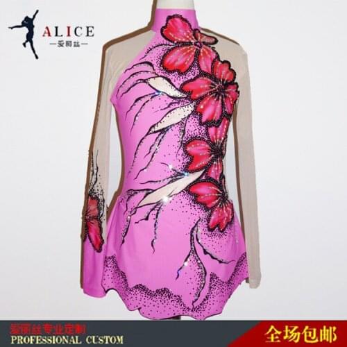 Girls Figure Skating Dresses Graceful New Brand Custom Ice Skating Dresses For Competition DR4414