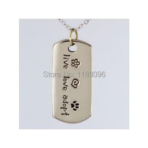Custom dog tags Wholesale and Retail Engraving metal dog tag Popular pet tags low price Animal Rescue dogtags HL80061