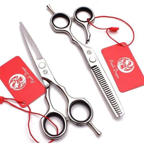 5.5" 16cm Stainless Shiny Professional Pet Scissors Straight Scissors Thinning Shears Animal Shears Dog Grooming Scissors Z1004