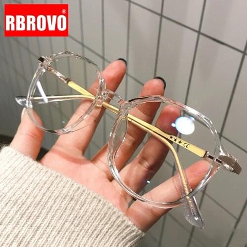 RBROVO 2021 Round Glasses Frame Women Optics Eyeglasses Frames Women Brand Designer Eyewear Women Spectacle Gafas De Mujer