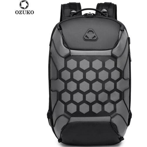 OZUKO New Fashion Men Backpack Anti Theft Backpacks for Teenager 15.6 inch Laptop Backpack Male Waterproof Travel Bag Mochilas