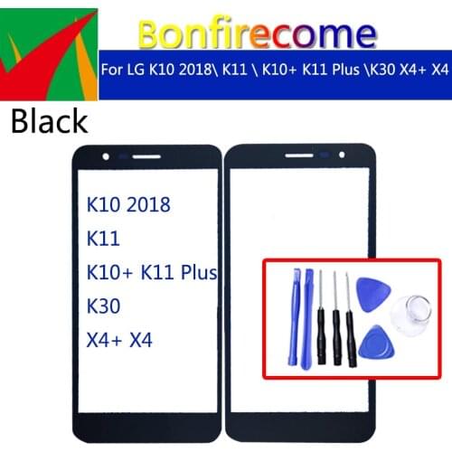 5.3" Touchscreen For LG K10 2018 K11 K10+ K11 Plus K30 X4+ X4 Plus X410 LCD Front Touch Screen Outer Glass Lens Front Panel
