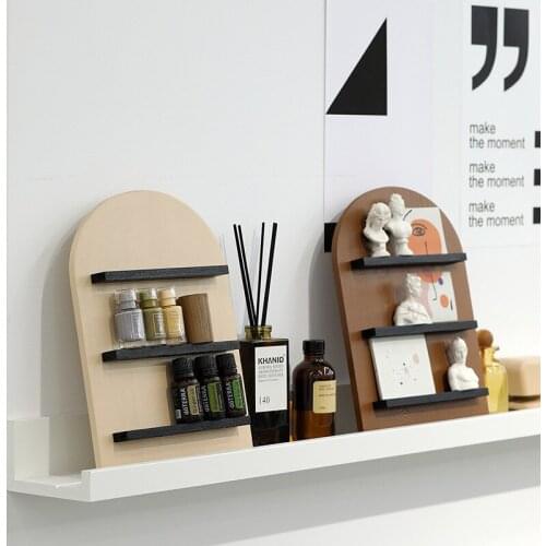 Nordic Geometric Wood Storage Rack Jewelry Display Rack Shelves Home Organizer Decoration Accessories
