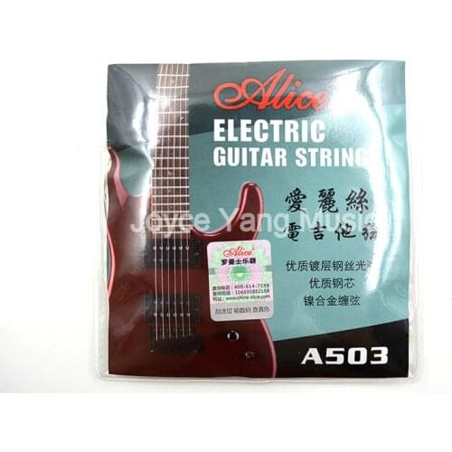 1 Set of Alice A503-L/SL Electric Guitar Strings Steel Core Plated Steel&Nickel Alloy Wound String Free Shipping